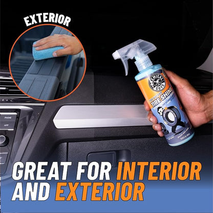Chemical Guys Tire Kicker Sprayable Extra Glossy Tire Shine Spray, Dry-to-Touch Dressing - Restores Wet Look to Rubber, Vinyl, and Plastic, Safe for Cars, Trucks, Motorcycles, RVs, and More - 16 oz