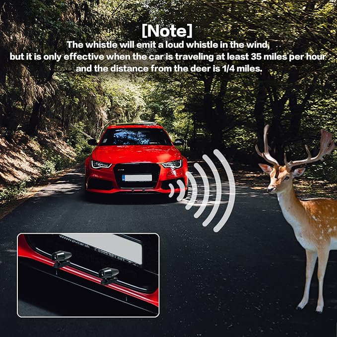 AOCISKA 8 Pieces Deer Whistle,Deer Warning Whistles Device for Car,Save Deer Whistles Repellent Devices,Deer Whistles for Vehicles,Car Deer Warning Devices Animal Alert for Cars Trucks Motorcycles