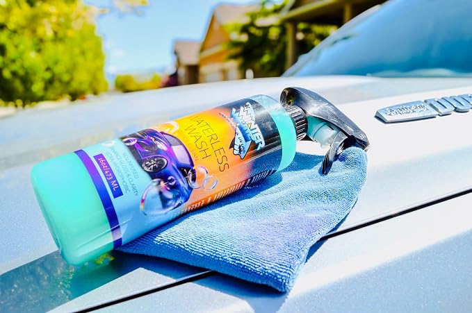Winter White Ceramic Waterless Car Wash Spray – SiO₂ Infused Formula – Cleans, Shines & Protects Without Water – High Lubricity All Surface Cleaner for Cars, Boats, Motorcycles, RVs & ATVs – 16 oz