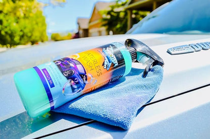 Winter White Ceramic Waterless Car Wash Spray – SiO₂ Infused Formula – Cleans, Shines & Protects Without Water – High Lubricity All Surface Cleaner for Cars, Boats, Motorcycles, RVs & ATVs – 16 oz
