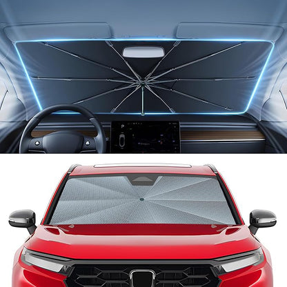 Autorder Windshield Sun Shade Umbrella for 2023-2026 Honda CR-V CRV Accessories,Upgraded Ice Crystal Material,Easy Setup Umbrella Sunshade for Car Windshield,100% Sun Blocking