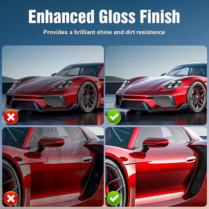 Quick Effect Coating Agent for Car - 2026 Upgrade Car Coating Spray for Shine & Protection, Quick-Acting Car Scratch Wax Coating Spray for Scratch Repair, Oil Film Removal, Hydrophobic Coating