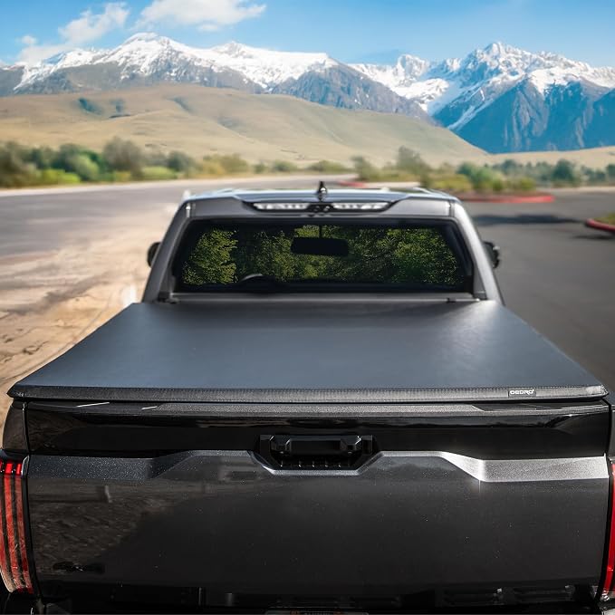 oEdRo Soft Tri-Fold Truck Bed Tonneau Cover Compatible with 2015-2026 Chevy Colorado/GMC Canyon with 5.2 ft Bed