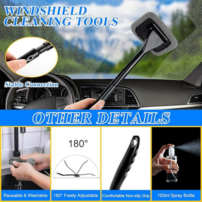 38Pcs Car Wash Detailing Kit Cleaning Kits with Foam Gun Sprayer Collapsible Bucket Drill Brush Large Wash Mitt Towels Complete Interior Exterior Car Washing Supply Set Blue