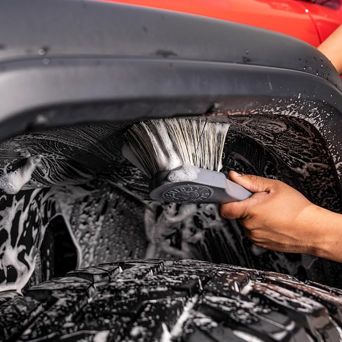 Chemical Guys ACCG09 Wheel Works Medium Duty Wheel & Body Brush, (Safe for Cars, Trucks, SUVs, RVs, Motorcycles, & More) Gray