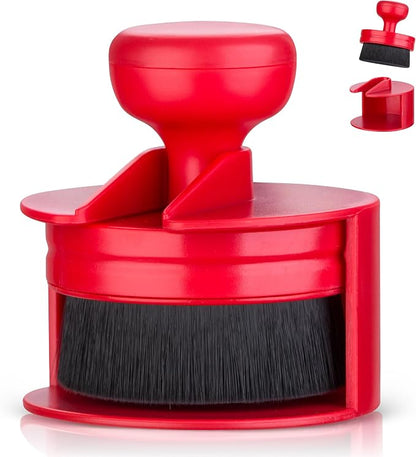 BABYSHEEP Car Tire Shine Applicator,Vegan Tire Shine Brush with Stand for Auto Detailing Cleaning Service,Red