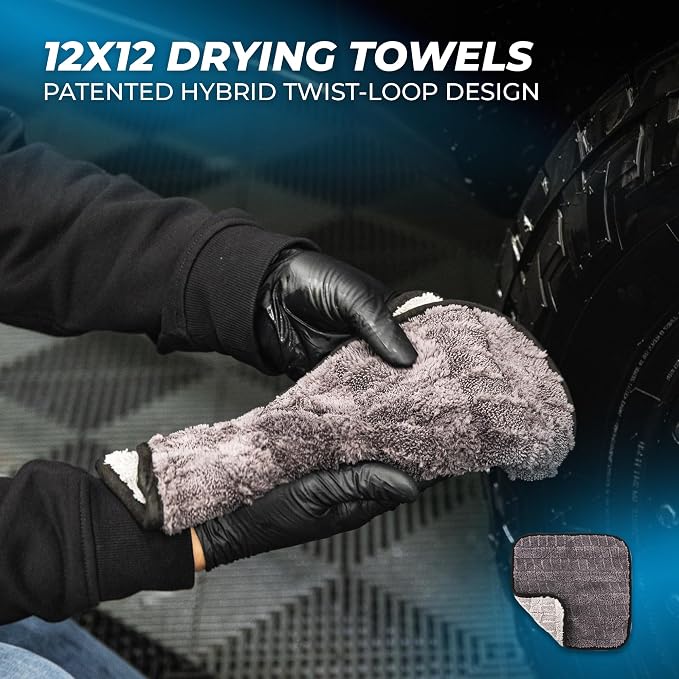 The Rag Company - Complete Wheel & Tire Cleaning Kit - Includes Wheel Cleaner, Exterior Detailing Sprays, Microfiber Towels, Brushes, Applicators - 15 Piece Kit