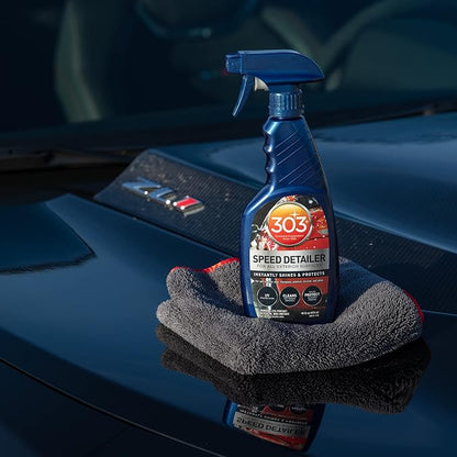303 Automotive Speed Detailer - Instantly Shines & Protects, Perfect for in Between Washes, Provides Superior UV Protection, Helps to Repel Dust & Dirt, 32oz (30246CSR) Packaging May Vary