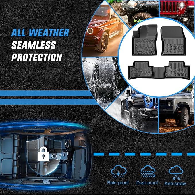 Nilight Floor Mats for Toyota Corolla Cross Hybrid 2022 2023 2024 2025 2026 (AWD Only) All Weather Custom Fit Heavy Duty Floor Liners