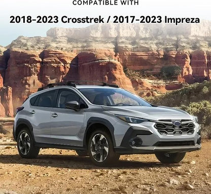 300LBS Lockable Roof Rack Cross Bars Compatible with Subaru Crosstrek 2018-2023 & Impreza 2017-2023, Aluminum Anti-Corrosion Cross Bar Fit Luggage Kayaks Bicycles Snowboard with Raised Side Rails
