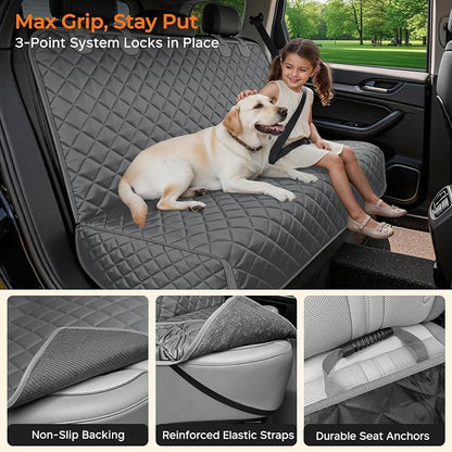 URPOWER Dog Car Seat Cover for Back Seat - Waterproof Car Seat Protector for Child Carseat & Pets, Nonslip Car Seat Covers for Mid-Size Cars & Mid-Size SUVs