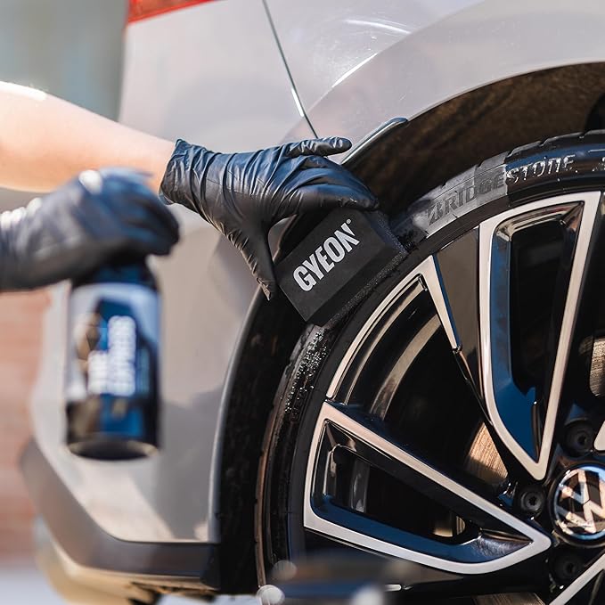 Gyeon Tire Express Satin‑Finish Tire Dressing Water Based UV Protection Self‑Cleaning Liquid, Long Lasting Factory‑Fresh Look Easy Wet Or Dry Application Deep Natural Tire Revitalizer, Exterior Use