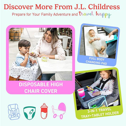 J.L. Childress Padded Backpack Car Seat Bag - Car Seat Travel Bag for Airplane, Cover Fits Most Baby & Infant Carriers & Boosters, Airport Accessories for Gate Check or Baggage Check - Ultimate, Black