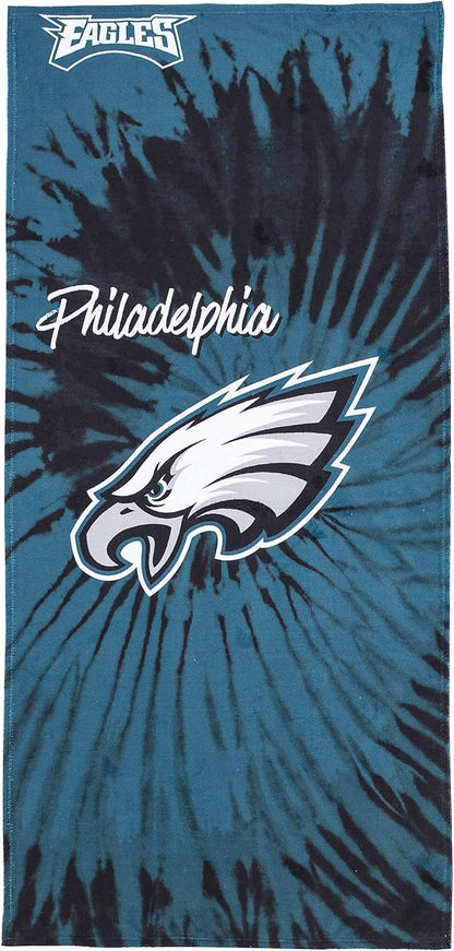 Northwest NFL Philadelphia Eagles Unisex-Adult Beach Towel, 30" x 60", Psychedelic