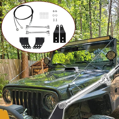 Limb Risers Kit Compatible with for Jeep Wrangler TJ 1997-2006 Limb Riser Through the Jungle Protector Obstacle Eliminate Rope