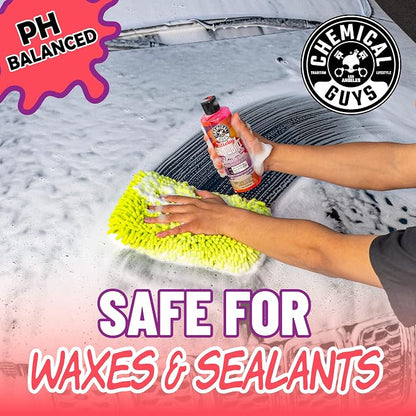 Chemical Guys CWS21564 Sticky Snowball Ultra Snow Foam Car Wash Soap (for Foam Cannons, Foam Guns or Bucket Washes) for Cars, Trucks, Motorcycles, RVs & More 64 fl oz (Half Gallon) Cherry Scent