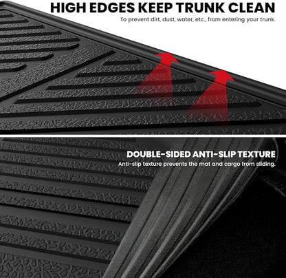 LASFIT Cargo Mat Liner & Seatback Mat for Volkswagen Tiguan 2025 2026 SUV, Custom Fit All-Weather Premium TPE Backrest & Trunk Mats Liners for SUV VW Tiguan Accessorie, Easy to Clean, Black