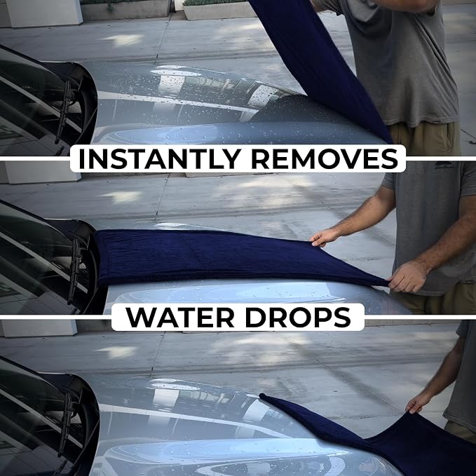 XL Car Drying Towel,1300 GSM Professional Car Towel with Double Twisted Loop, Car Drying Towels Extra Large Super Absorbent, Microfiber Drying Towels for Cars, Trucks - 40"x24", Navy 4-Pack
