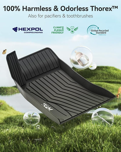 3W Floor Mats for Mercedes Benz CLA 2014-2019 & GLA 2015-2020, 250/45 AMG TPE All Weather Custom Fit Floor Liner for Benz CLA GLA 1st and 2nd Row Car Mats