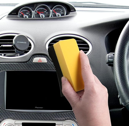 12 PCS Tire Shine Applicator Pad, Tire Dressing Applicator Sponge, Foam Applicator Pad Tire Sponge Color Polish Applicator Pad for Car Glass Porcelain