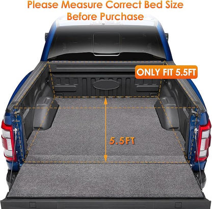 Nilight Soft Tri-fold Truck Bed Tonneau Cover Compatible with Ford F150 2015-2026, All-Weather Low Profile Cargo Protection-5.5ft