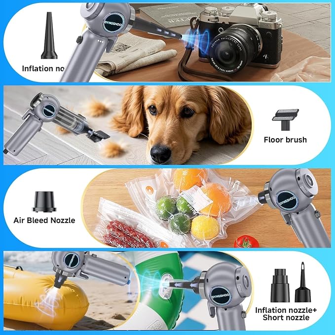 Brushless Handheld Car Vacuum （Equipped with a one-Touch Window Breaker and Seatbelt Cutter ）25000Pa Ultra-Strong Suction Ultra-Lightweight Mini Portable Vacuum Cleaner ， for Car，Office Desk，Pet Hair