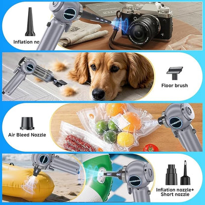 Brushless Handheld Car Vacuum （Equipped with a one-Touch Window Breaker and Seatbelt Cutter ）25000Pa Ultra-Strong Suction Ultra-Lightweight Mini Portable Vacuum Cleaner ， for Car，Office Desk，Pet Hair