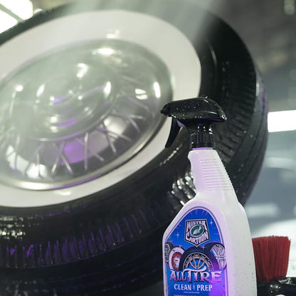 Turtle Wax X Mister Cartoon 54250 All Tire Clean and Prep, Cleans and Rejuvenates, Fast-Acting Formula, Jet Black Appearance, Brightens White Walls, Perfect for Cars, Trucks and Motorcycles, 32 oz.