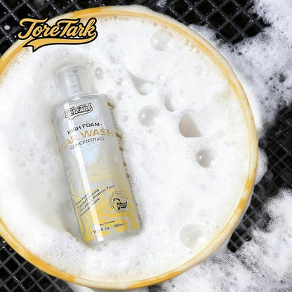 toretark Car Wash Soap - High Foam, pH-Balanced & Concentrated Car Shampoo, Works with Foam Gun, Cannon & Bucket, Safely Deep Cleans Sediment, Dust and Oil Stains - 500ml (17 fl oz)