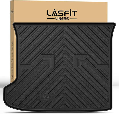 LASFIT Cargo Mat for Kia EV6 2024 2023 2022, All Weather TPE Custom Fit Easy Clean Car Trunk Mat for Kia EV6 2022-2024 Cargo Liner, Black