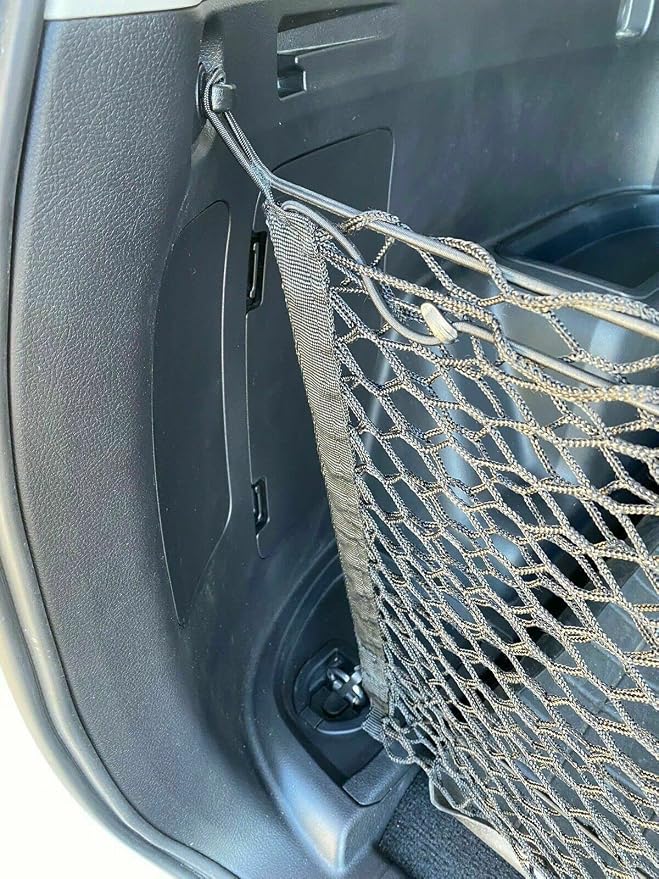 Trunk Organizer Cargo Net for Toyota 4Runner (2 ROW MODELS) 2003-2024 –Envelope Style Cargo Net for SUV–Premium Mesh Car Trunk Organizer Vehicle Carrier Storage–Compatible with 4RUNNER