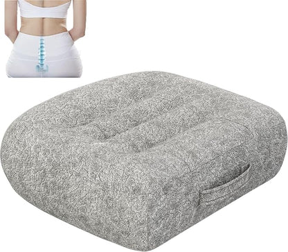 Super Thicken Car Seat Cushion for Adults-Car Booster Seat for Short Drivers-Increase The Field of View by 12cm/4.7in,Plush shell, breathable,with handle,easy to carry,for Cars,Office,Home(Light Gray）
