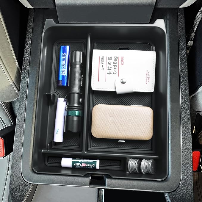 EDBETOS Center Console Organizer Compatible with 2023-2026 Honda Pilot, 2024 2025 2026 Ridgeline/Passport Insert Tray Secondary Storage Armrest Box ABS Plastic Material, Black