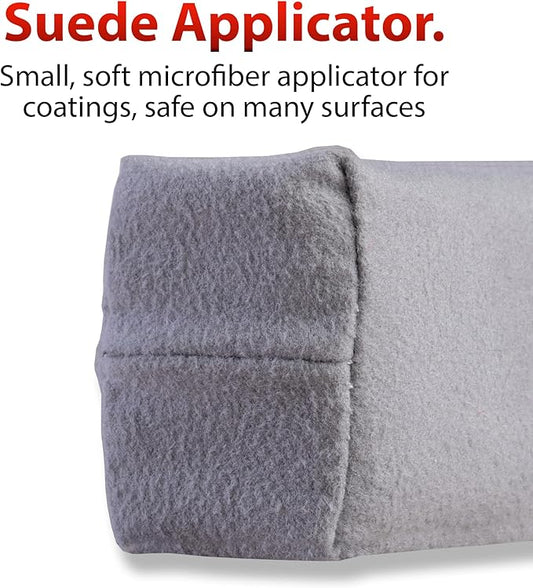 Adam's Polishes Suede Applicator (2 Pack) - Car Detailing Sponge, Use with Ceramic Spray, Graphene Coatings on Car Paint, Metal, Plastic Trim, Rubber & Glass