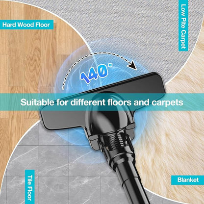 Handheld Cordless Vacuum Cleaner Compatible with Makita 18V Battery, Portable Wireless Power Vacuum Cleaner, 4 Multi Nozzle, 2 HEPA Filter, Lightweigt Vacuum for Home Pet Hair, Car(Tool Only)