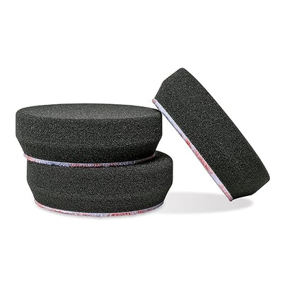 Griot's Garage 3" Black Foam Finishing Pads for Car Polishing and Detailing, Buffing Pads for Paint Correction and Sealant Application, 11274, Set of 3