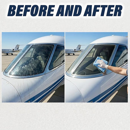 Plane Perfect Eyes Outside Windshield Cleaner - Aviation & Multi Surface Glass, Plastic, Plexiglass - Streak Free, Non Abrasive, Reduces Fog, UV Safe for Airplanes, Cars, Boats & LCD Screens | 16 Oz