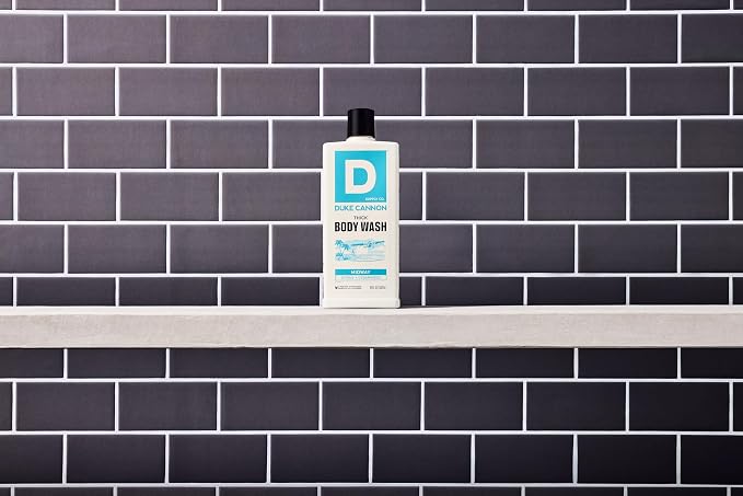 Duke Cannon Supply Co. Thick High Viscosity Body Wash – 3X Thicker, Cleansing Shower and Bath Gel, Mineral-Enriched for Men – Shower Gel – Men’s Body Scrub – Midway (18 oz)