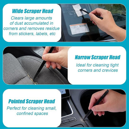 XANGNIER Car Detailing Kit Interior,Car Cleaning Interior Cleaner Brush Kit Tool,Car Care Detail & Clean Supplies Accessories Kits,Suitable for Auto,SUV,Truck,Sedan,Dashboard,Panel,10 Pcs Tools Sets