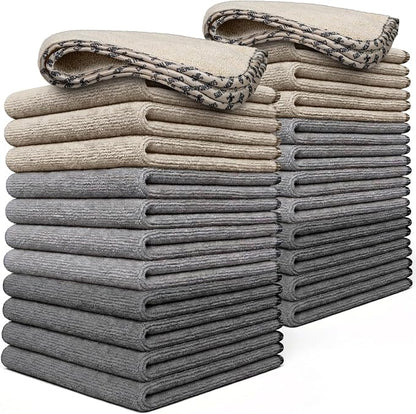 Chemical Guys AllSwipe Multi-Purpose Microfiber Towels for Cars Microfiber Cleaning Cloth Multi Color Drying Towels Car Detailing for Wash Interior and Glass, 14 x 12 Inch - 24 Pack