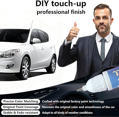W6H Serenity White Pearl Touch Up Paint for Hyundai Exact Match, Car Paint Scratch Repair kit, 2 in 1 Scratch Remover Pen with Color-Matched Rapid Drying of Paint Coating