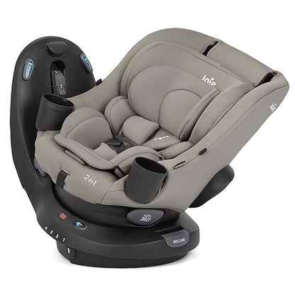Joie Baby, Chili Spin SI 360 Rotating 2-in-1 Convertible Car Seat, Rear and Forward-Facing, No-Rethread Harness, Side Impact Protection (Dove)