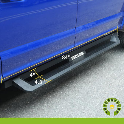 Running Boards Compatible with 2009-2018 Dodge Ram 1500 Crew Cab, 2019-2024 1500 Classic, 2010-2026 2500/3500, Drop Side Steps Carbon Steel Nerf Bars (Excl. New Body Style)