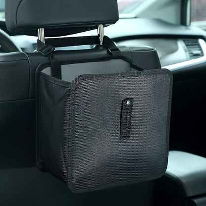 Foldable Car Trash Can, Waterproof Leakproof Hanging Auto Garbage Can, Multifunctional Large Capacity Vehicle Garbage Bag Storage Bag Organizer, Interior Car Accessories (Small)