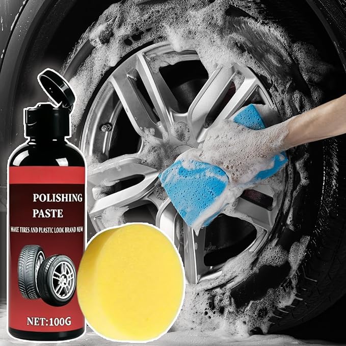 Genérico Tire Shine - High Gloss and High Strength - Tire Restorative Cream | for Vehicles, Trailers, Caravans, Sedans, Pickups, Tractors,