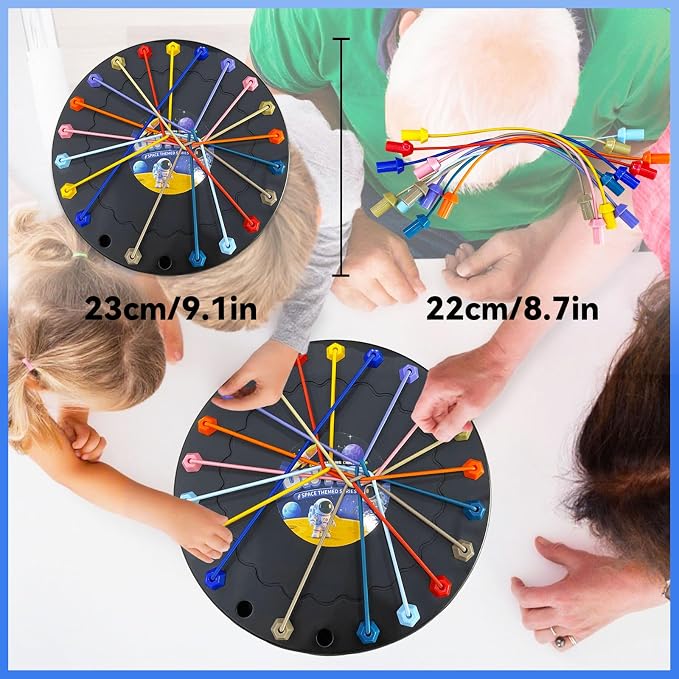 Brainy Knots Rope Untangling Game，Children's Rope Challenge Game，Strategy Untangling Challenge Puzzle ，Suitable for Family Parent-Child Interaction, Travel & Parties Gifts