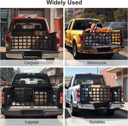 Tailgate Net - for Full Size Truck Cargo Net Compatible with Ford, Chevy, Dodge,Ram etc - Tail Gate Extender Nets for Pickup Truck Bed Accessories (50" x 15")