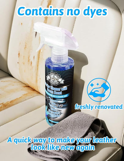 Car Cleaner Interior, Leather Cleaner Upholstery Interior Ceaning Kit Carpet Dashboard Shiny Car Stuff for Vinyl,Plastic,Fabric,Carpet & More,Ocean Scent