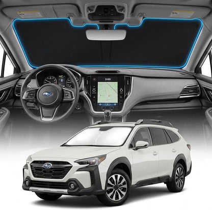 for Subaru Outback Sun Shade Windshield Cover - Custom Fit Outback Accessories 2020-2024 2025 Sunshade Foldable UV Protection & Heat Shield Sun Visor Accessories