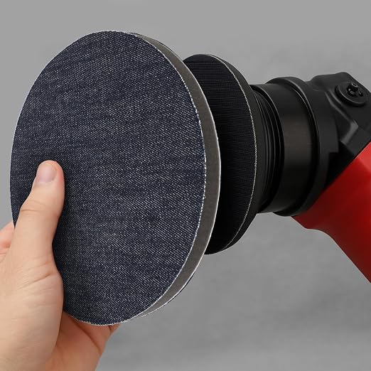 7'' Universal 3-Pack Orange Peel Remover Denim Polishing Pads – 2000 Grit (135mm) Hook & Loop for Easy Attachment, Professional Paint Leveling & Detailing Pad, V2 Upper Layer Clear Coat Scratch Repair